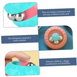 Alasum 5pcs Orbit Toy Puzzle Ball Rotating Ball Plaything Fun Gyro Cube Plastic