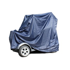Mobility Scooter Storage Cover, XL, Waterproof, Navy Blue with Reflective Strip