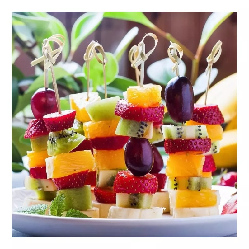 Hugo Palillo Bambu Bocadillo Chef Catering Brocheta 6.5 9 12