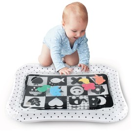 The Peanutshell The Peanutshell Tummy Time Water Play Mat Girls or Boys - High Contrast Sensory Developmental Toy, Newborn & Infant Baby Toys 0-6 Months, Unisex New Born Baby Essentials Must Haves - Montessori