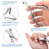 HIFAU 8PCS Premium Cuticle Nippers Pusher Manicure Tools Set, Professional