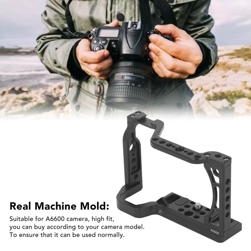 Camera Cage with Cold Shoe Interface Anti Slip Gasket Aluminum