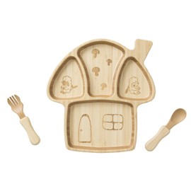 agney* Mushroom House Plate Set