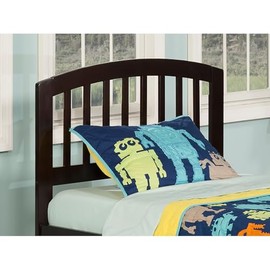 Maykoosh Island Oasis Headboard with Turbo Charger, Classic Wood Design, USB Charging, Fits Most Metal Bed Frames