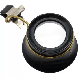 FindingKing Plastic Clip On Eye Glasses Loupes Jewelers Magnifiers 5X & 10X Power Kit 2 Pcs