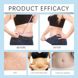 Crema Reafirmante Para Abdomen B Flat, Crema Reafirmante Y Tonificante Para Abdomen, Muslos Y Glúteos, Loción Corporal Hidratante Y Reafirmante Para M
