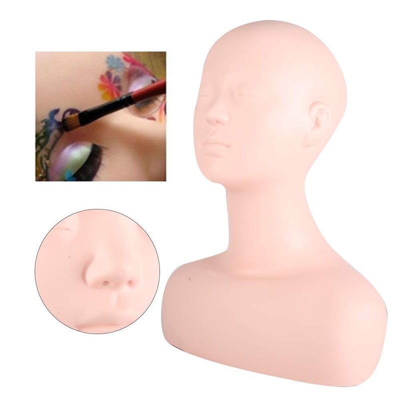 ZJchao Practice Training Head, Make Up Practice Manikin Lash Head