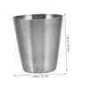 LIFKOME 10pcs Portable Stainless Steel Wine Cups Outdoor Drinkware for