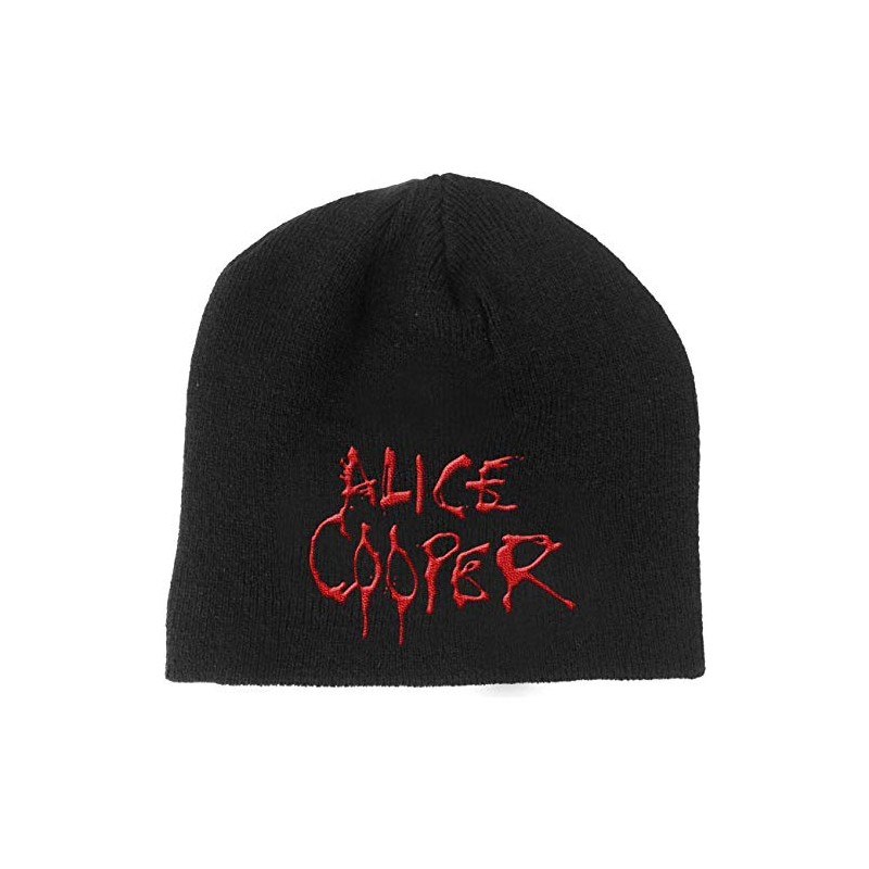 BEANIE HAT (UNISEX-U) DRIPPING LOGO (NERO)-COOPER ALICE