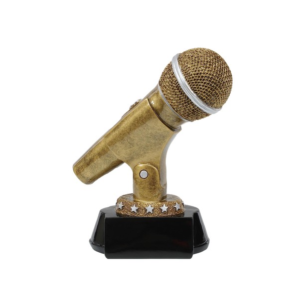 Decade Awards Microphone Trophy - 6 Inch Tall | Engraved
