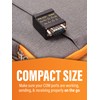 CABLEMAX RS-232 LED Link Signal Tester - DB-9 Male to