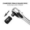 CASOMAN 3/8-inch Drive Pipe Plug Socekt Set, SAE, CR-MO, Tapered