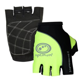 Optimum Nitebrite MTB Gloves - Easy Sweat Wipe-off Thumb Terry, Breathable and Sweat-Wicking - Protective Palm Padding - Perfect for Cycling, Climbing, Mountain Biking, and Other Outdoor Pursuits