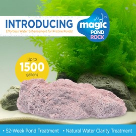 Magic Pond Rocks, Fish Tank Rocks for Enhancing Water Clarity with Your Regular Cleaning Routine, Fish Friendly Aquarium Rocks, All Natural Aquarium Decor, Medium - 750-1,500 Gallons