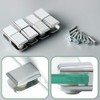8 x Adjustable Glass Brackets Supports, 5mm -8mm Glass Shelf