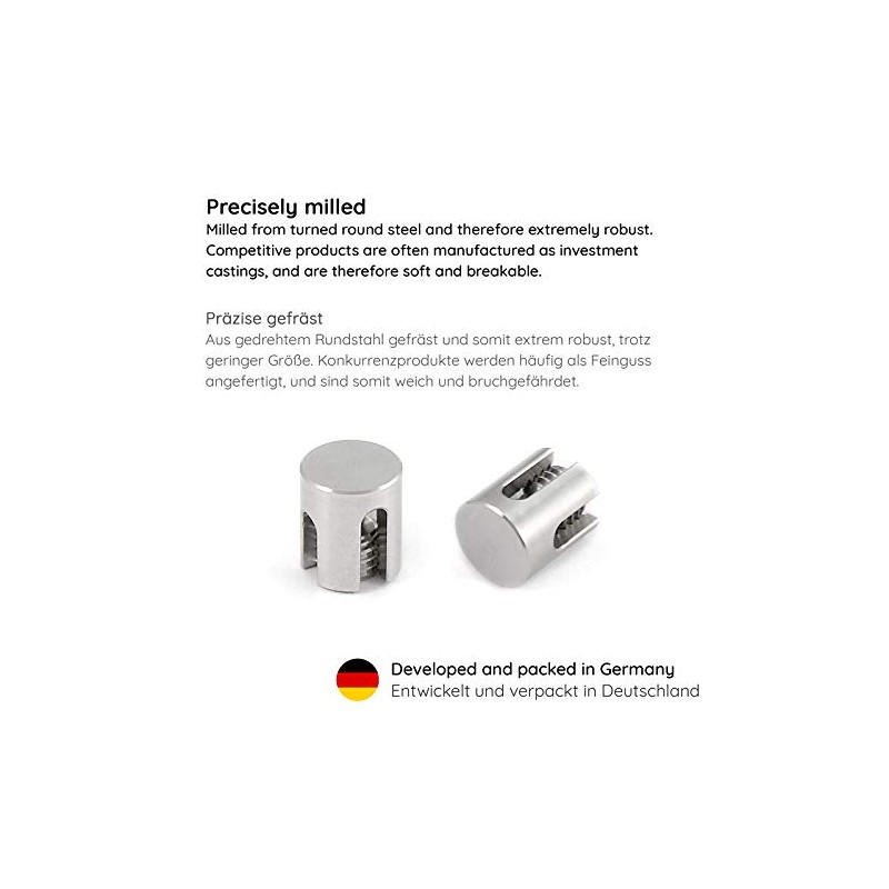 GARDELI® Cross Clamp 5 Pieces Stainless Steel (A4) for 3