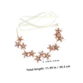 FRCOLOR Bohemia Floral Headband Metal Flower Bridal Headpiece for Weddings Parties and Cosplay Durable Hair Accessory for Women for Photography and Special Occasions