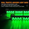 Xprite LED Emergency Traffic Advisor Dual Strobe Light Bar, w/Control