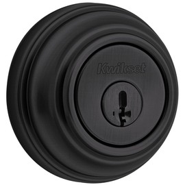Kwikset 985-S.STRKP 980 Double Cylinder Keyed Entry Deadbolt from The Signature Series - Matte Black