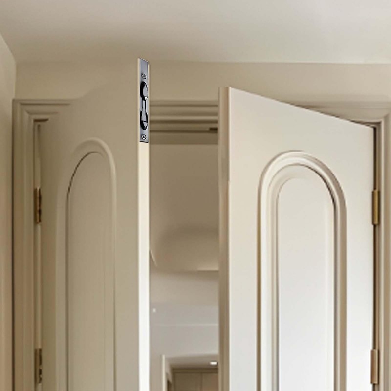 bjsdkff 2 PCS Flush Bolt Double Door Stainless Steel, 6
