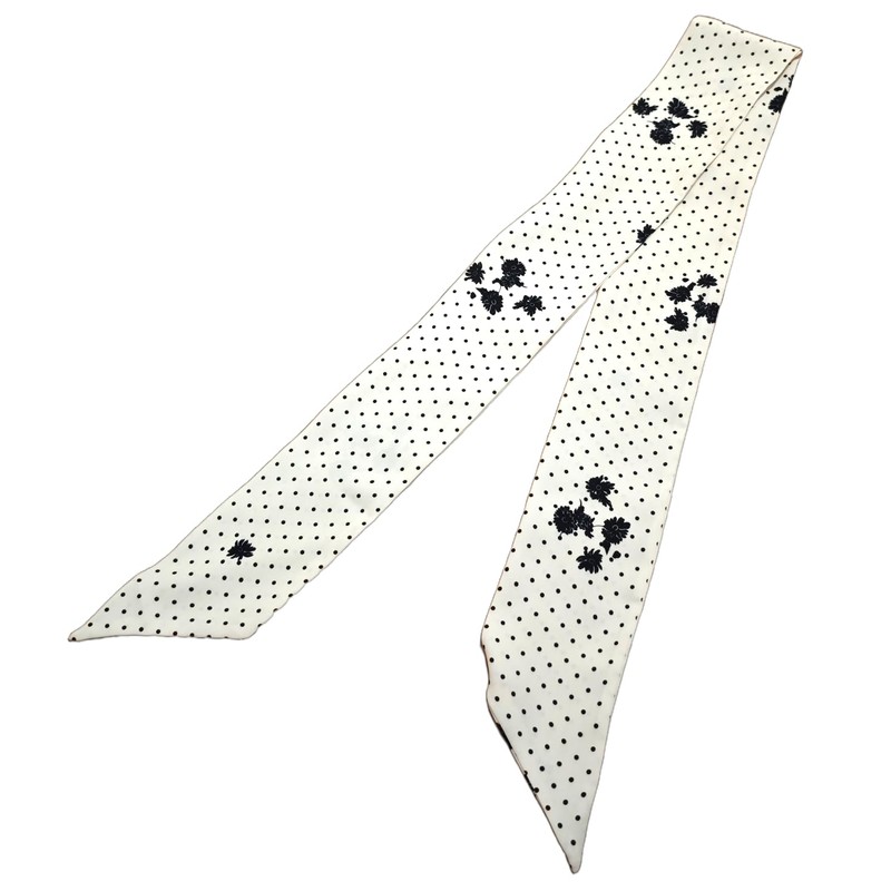 GIMIRO Elegant Ladies Silk Scarf 140 x 9 cm Polka