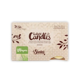 Wild Lemongrass Premium Tealight Candles - 6 Yellow Highly Scented Tea Lights - Beautiful Candlelight - Made in The USA - Fresh & Clean Collection