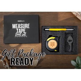 INNObeta Pop Pop Gifts Tool Set, 16-Foot Easy Read Retractable Tape Measure with Fractions for Birthday, Christmas