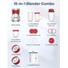 Ganiza 900W Blenders for Shakes and Smoothies, 15-Piece Personal Blender