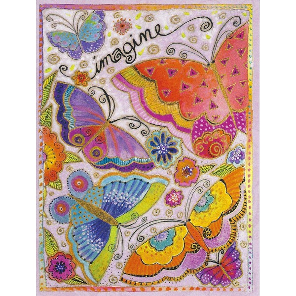 Leanin' Tree - Imagine - Butterfly - Laurel Burch Birthday Card