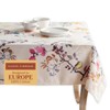 Maison d'Hermine Equinoxe, Beige 100% Cotton Tablecloth for the Kitchen,
