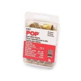 Sht Mtl Inserts 6-32Thd 020-080(50/Bx)