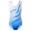 ZNYUNE Girls' Colour Gradient Leotard, Sleeveless, Children's Gymnastics Jersey, Classic