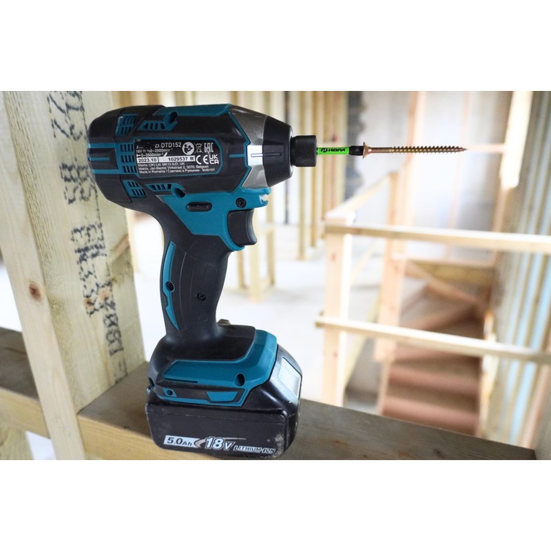 Heifix 12 x 50mm PH2 Heifix Impact Screwdriver Magnetised Drill