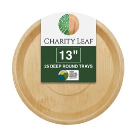 13" Inch Round Deep Platter serving  trays - Quantity: 10 Trays