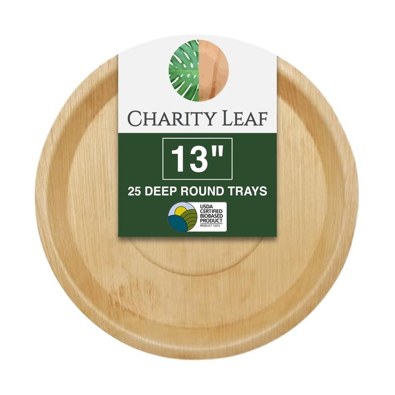 13" Inch Round Deep Platter serving trays - Quantity: 10