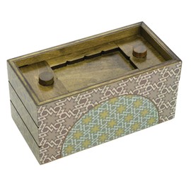 Philos 5528 Secret Box Summer, Puzzle Box, Gift Box, Puzzle Box, Wooden Trick Game