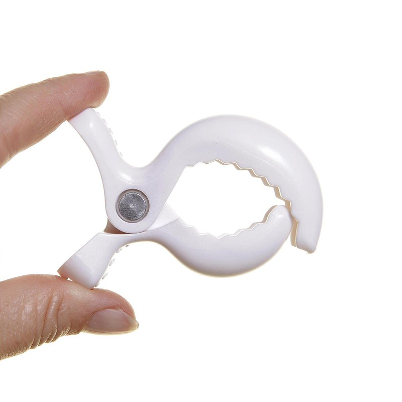 Dreambaby Clips para Carriola Strollerbuddy, color Blanco, 4 piezas