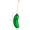 Green Christmas Pickle Tree Ornament, Pickle Glass Blown Ornaments, Xmas