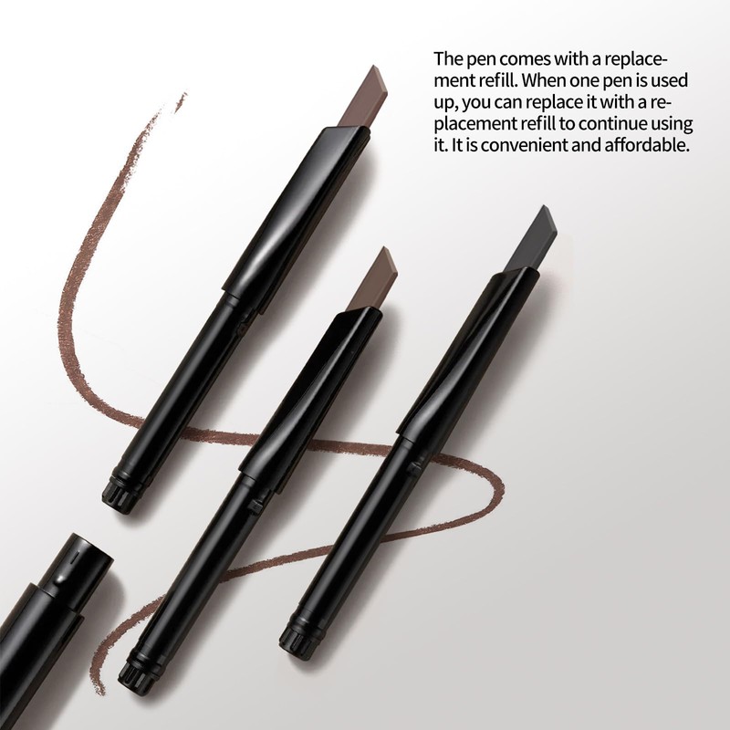 BLUE LOVE Eyebrow Pencil with Refillable Pack – Long-Lasting, Waterproof,