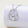 PELOVNY Teddy Bear Necklace for Women 925 Sterling Silver January
