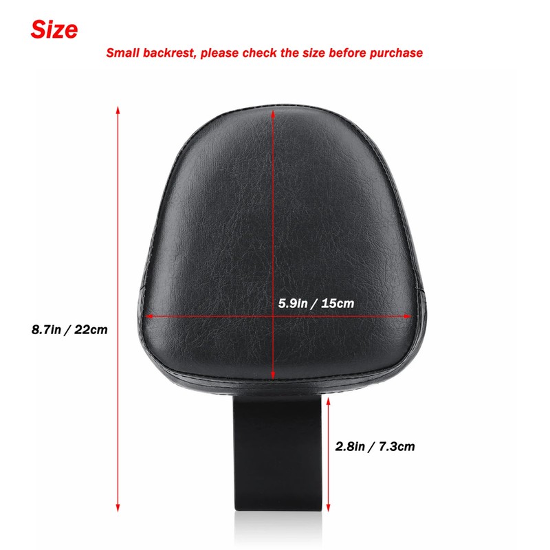 GYMARK Motorcycle Driver Backrest Sissy Bar Pad for H-onda Rebel