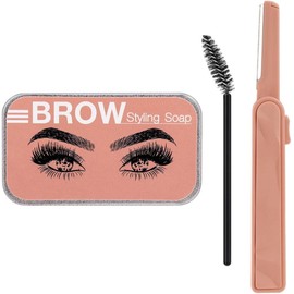 Kit de 3 Jabones para Cejas Gel Fijador sin Color Gel para Peinar Cejas Larga Duración Adecuado para Maquillaje Natural y Fijación