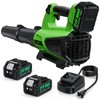 Leaf Blower Cordless, 580 CFM Airflow Electric Leaf Blowers with