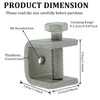 6-Pack 304 Stainless Steel C-Vise Clamps Heavy Duty C-Clamps C