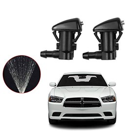 Direct Replacemnt Adjustable Windshield Washer Wiper Nozzle Mist Spray for 2011-2017 Dodge Challenger,Charger,Chrysler 300, 2008-2013 Jeep Liberty, Replace OE for 5182327AA, 68024312AB, 55157319AA