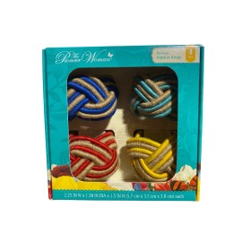 Pioneer Woman Set Of 4 The Pioneer Woman Woven Napkin Rings 2.25 Inch