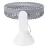 Mini Desk Fan with Hook USB Rechargeable 3 Speeds Wind