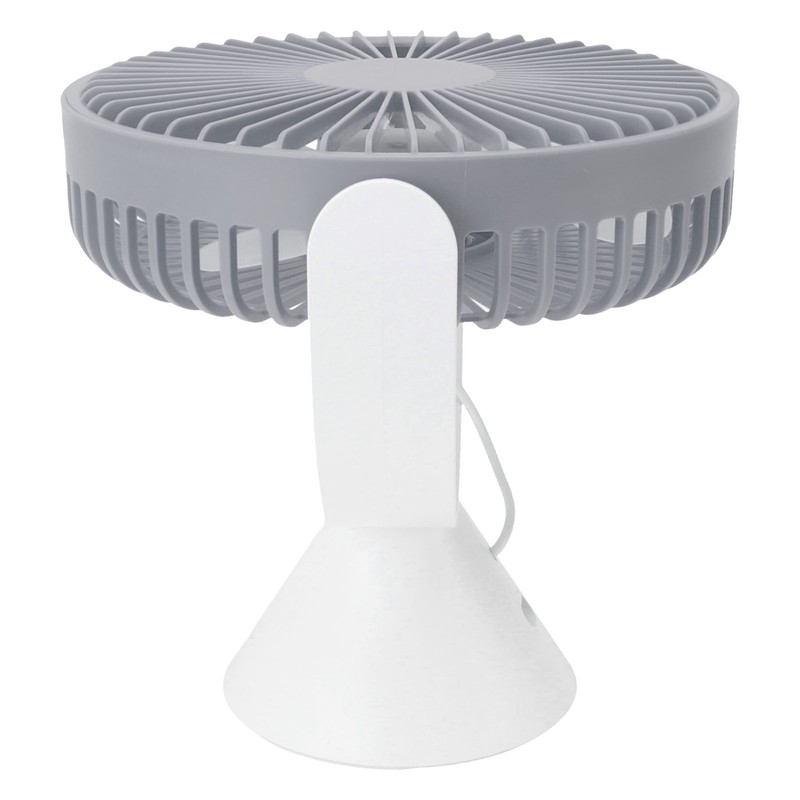 Mini Desk Fan with Hook USB Rechargeable 3 Speeds Wind