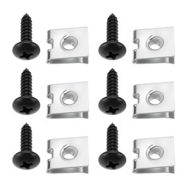 OTOTEC Set of 50pcs Car Fixing Clip Kit Metal Fixing Clip Screw Set for Various Automotive Mudguard Industrial Equipment