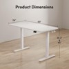 FAMISKY Electric Standing Desk, 55 x 24 Inches Height Adjustable